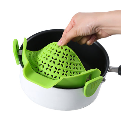 Kitchen Gadgets Silicone Pot Side Drain Stopper