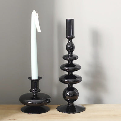 Modern- Glass Candlestick set