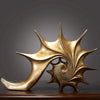 Gold Art Decor- Retro Luxury Conch Shell