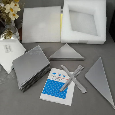 Buy Now 3D Mirror Stickers | Triangles Self-adhesive Diamonds DIY