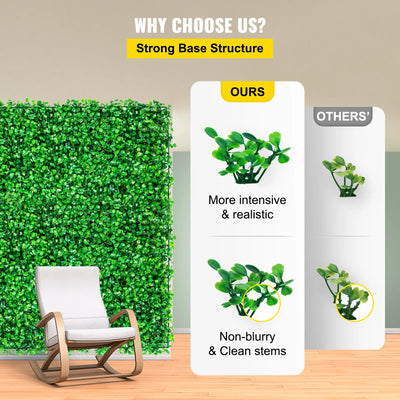 Modern Artificial Plant-Wall Privacy Hedge Screen