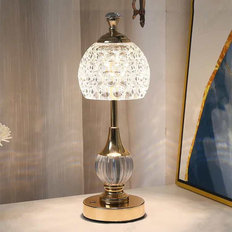 2024 New Metal Crystal Acrylic Table Lamp- Bedside Lamp