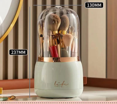 Buy Now 360° Rotating Makeup Brush Holder Online | Luxury Cosmetic Organizer