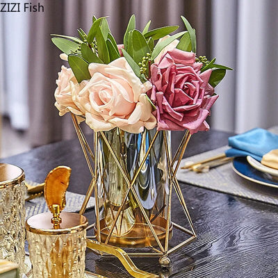 Golden Vase- Modern Flowers Pot