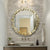 Modern Makeup Mirror with lights - Golden cosmetic Mirror