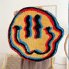 Trippy Smiling Face Rug- trippy art