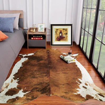 Moo Carpet- Cow Rug- Animal Printed Carpet Faux Cowhide
