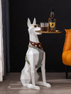 Doberman Dog Statues- Standing Tray