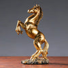 Gold, Black, White- Victory Horse Statue/ Desktop Decoration:  Animal Figurines