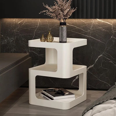 coffee table with storage- Black Side Table with storage