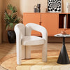 Modern white Luxury Backrest Dining Chairs- Minimalist Living Room Furniture