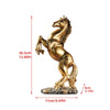 Gold, Black, White- Victory Horse Statue/ Desktop Decoration:  Animal Figurines