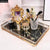 Marble Metal Tray for  Pastry & Tea - modern Beauty cosmetic Storage Tray