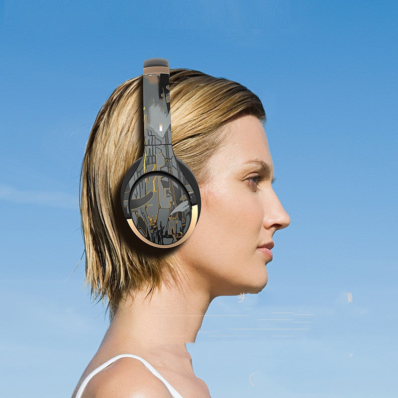Bluetooth Headphone Head-mounted Active Noise Reduction E-sports Games Computer Ultra-long Life Battery
