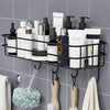 Modern- bathroom organizer shelf, With Hooks