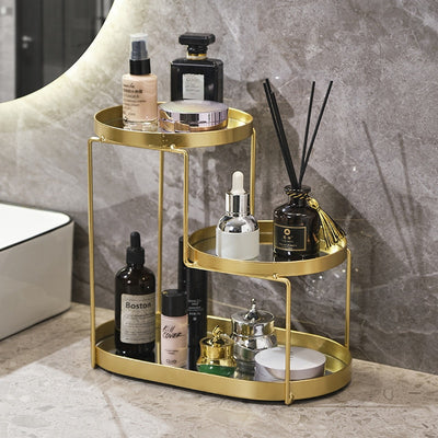 Acrylic Cosmetic Organizer- Modern Gold