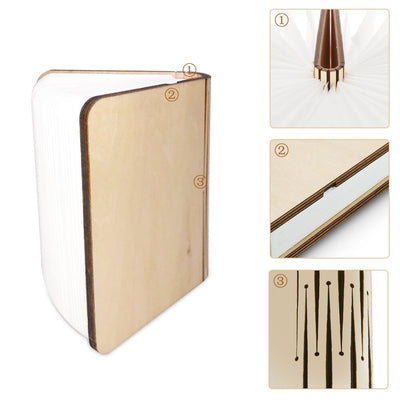 Buy Now Wooden Book Lamp Online | Modern Perspective