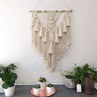 Handwoven Modern Tapestry- Overhead